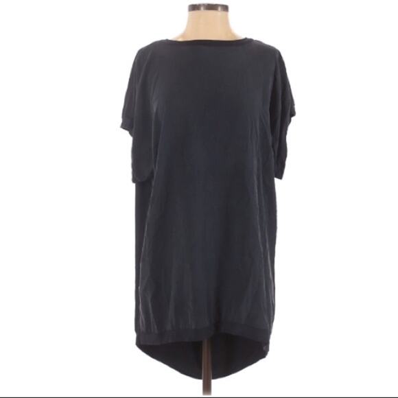 Nicole Miller Artelier Black Silk Open Back Dress Womens S Cocktail Mini Draped - Picture 1 of 6